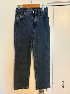 YOGA Jean Women’s Straight-Leg Jeans in Dark Blue